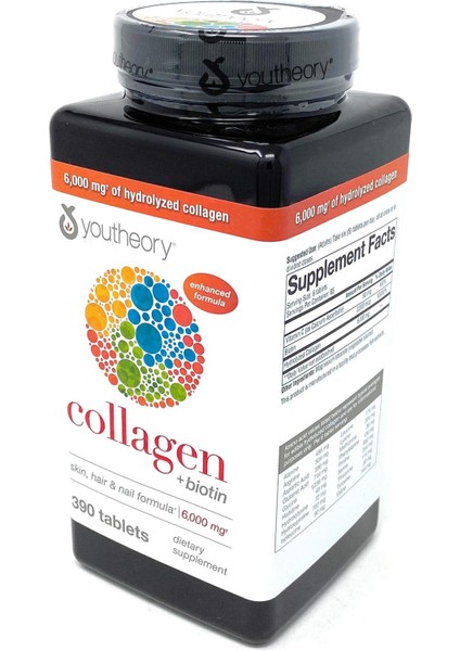 Collagen Kolajen Plus Biotin 390 Tablets