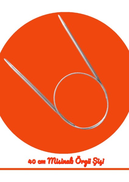 Çelik Telli Misinalı Örgü Şişi Seti 40 Cm-60 cm ve 100 cm fırsatları