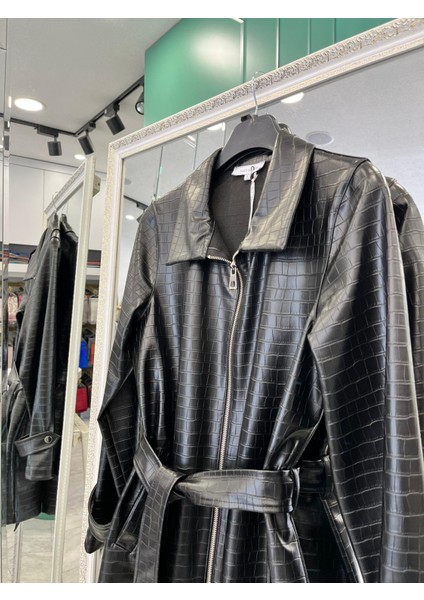 Hale Mystique Deri Ceket - Siyah - 2 modelleri