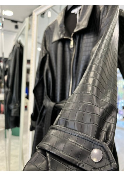 Hale Mystique Deri Ceket - Siyah - 2 fırsatları