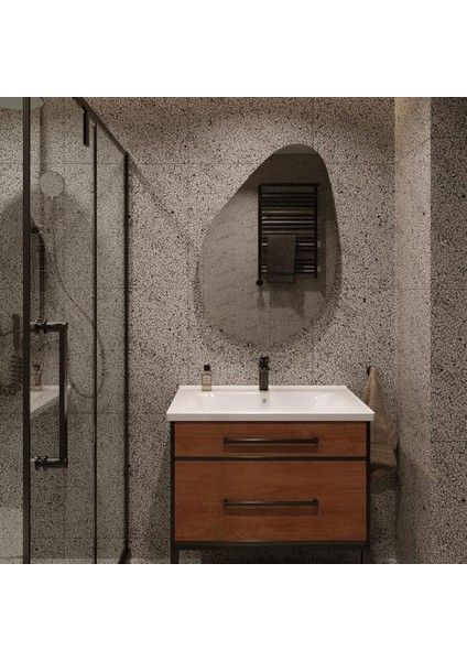 Aurelia LED Ayna – Asimetrik Organik Form Duvar Aynası modelleri