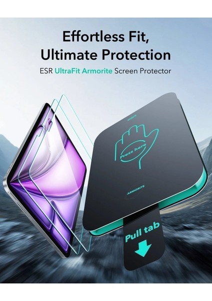 Apple iPad Air 11 M3 (2025) Ultrafit Armorite Autokit 2 Adet Tablet Cam Ekran Koruyucu A3266 A3267 fiyatları