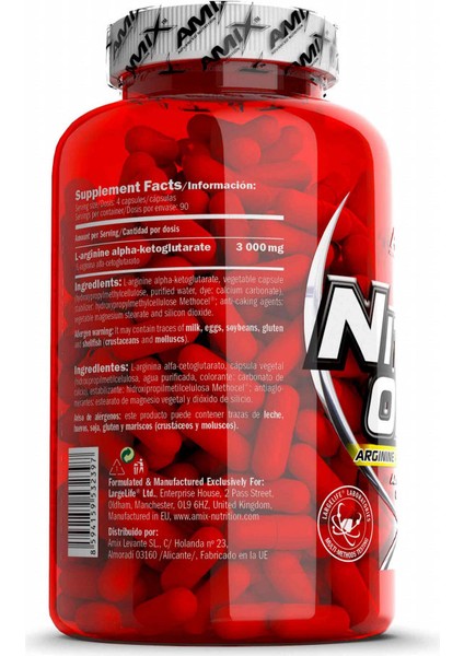 Nitric Oxide Arginine Alpha-Ketoglutarate 360 Kapsül fiyatları