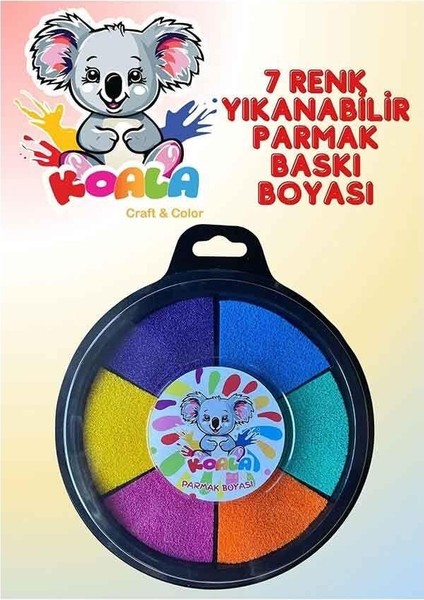 Parmak Boyama 7 Renk