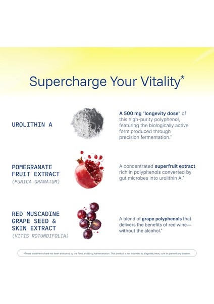 Full Spectrum Urolithin A Healthy Aging With Brain Memory Pomegranate & Red Grape 60 Caps modelleri