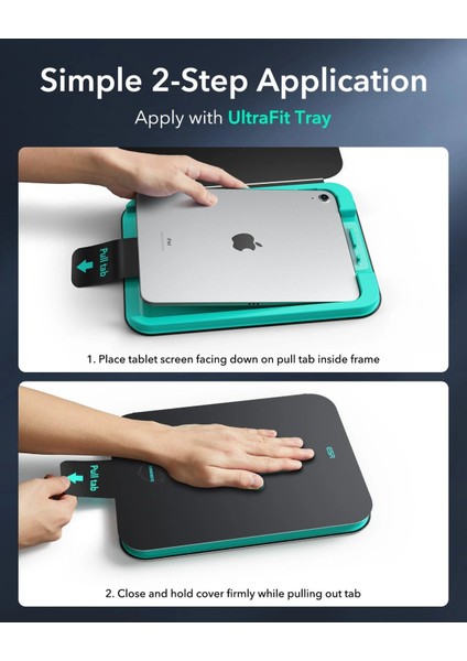 Apple iPad 10.nesil 10.9 Inc (2022) Ultrafit Armorite Autokit 2 Adet Tablet Cam Ekran Koruyucu A2696 A2757 fırsatları