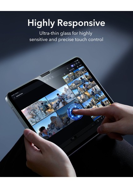 Apple iPad 10.nesil 10.9 Inc (2022) Ultrafit Armorite Autokit 2 Adet Tablet Cam Ekran Koruyucu A2696 A2757