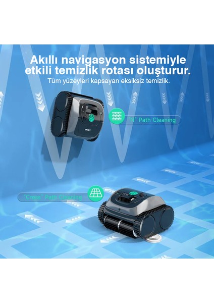 Wybot C1 Max Kablosuz 200m2 Havuz Robotu modelleri