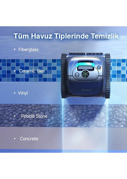 Wybot C1 Max Kablosuz 200m2 Havuz Robotu fırsatları