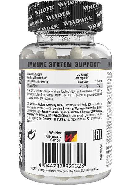 Strong Zinc Çinko Caps – 120 Caps modelleri