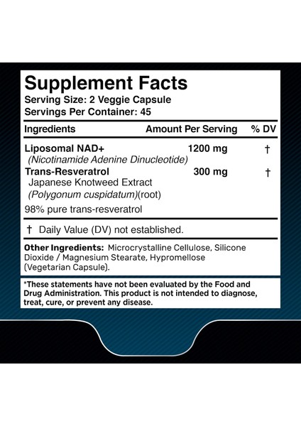 Wellnees Labs Nad + Resveratrol 1500 Mg 90 Kapsül fırsatları