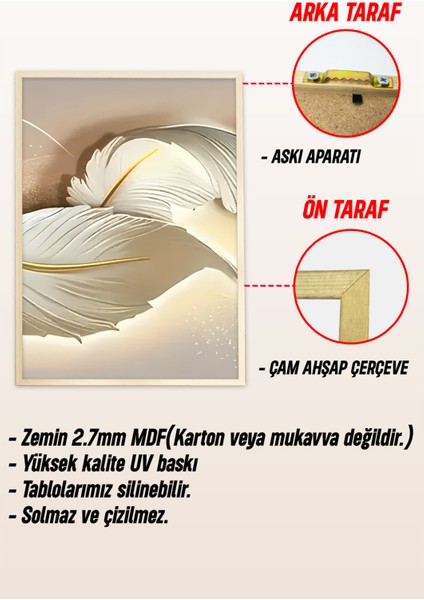 🖼️ 3'lü Çerçeveli Tablolar - Modern ve Estetik Dokunuş🖼️ CRV1097 23 x 32