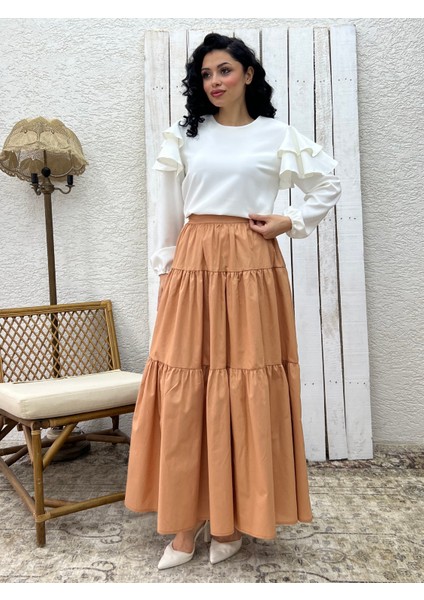 Camel Poplin Kat Kat Etek