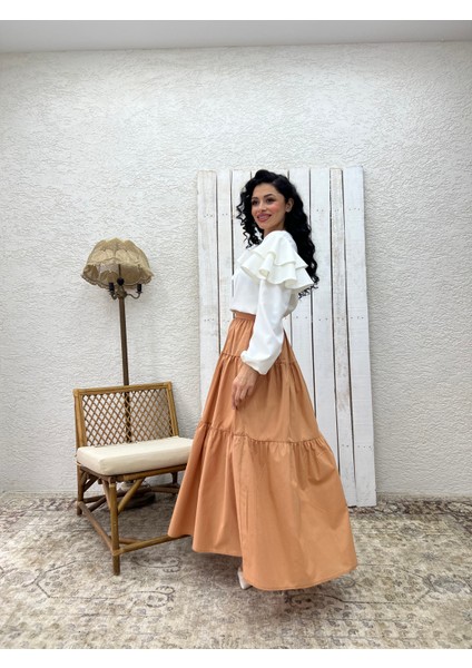 Camel Poplin Kat Kat Etek fırsatları