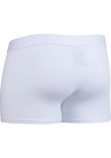 Beyaz Pamuklu Boxer