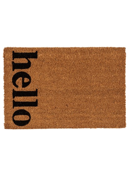 Theo Hello Kapı Paspası Siyah 40X60