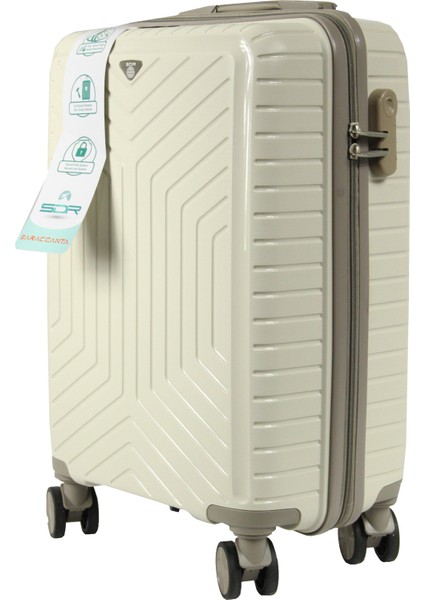 Metropolitan Sdr 103 Pp Valiz Seti - Büyük + Orta + Kabin Boy - Kemik / Gri fırsatları