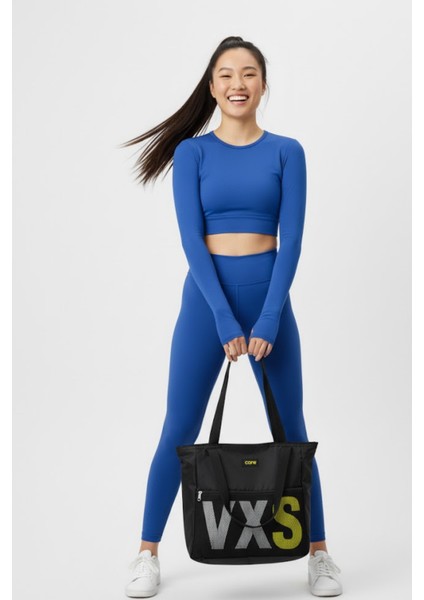 Kadın Fermuarlı File Detaylı Yazılı Kol ve Omuz Çantası Spor Çantası fırsatları