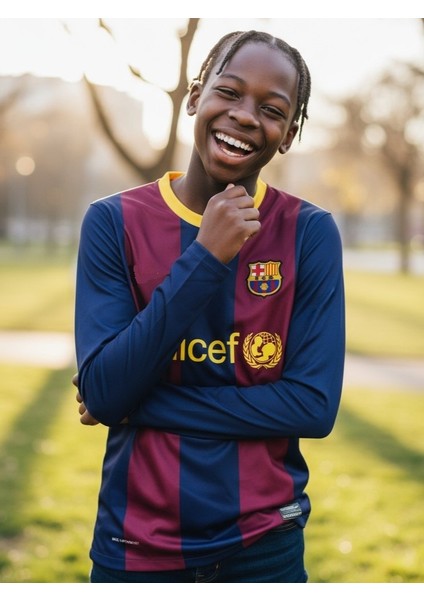 Efsane 09/10 Barcelona Messi Uzun Kollu Halı Saha Forma