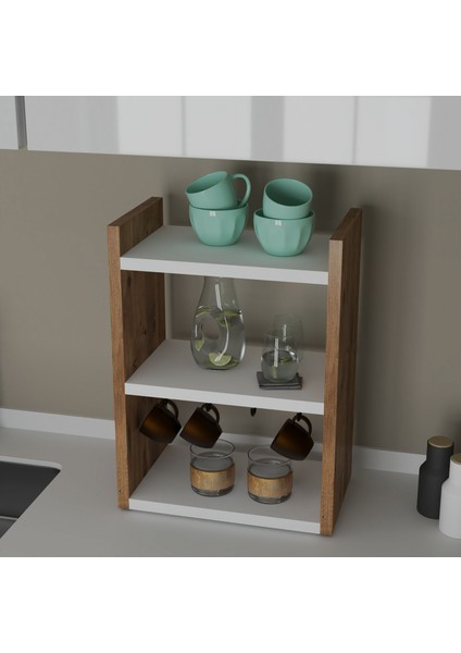 Ares Fincan Rafı Çok Amaçlı Raf, Mutfak Tezgah Üstü Düzenleyici fiyatları