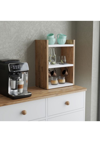 Ares Fincan Rafı Çok Amaçlı Raf, Mutfak Tezgah Üstü Düzenleyici indirimleri