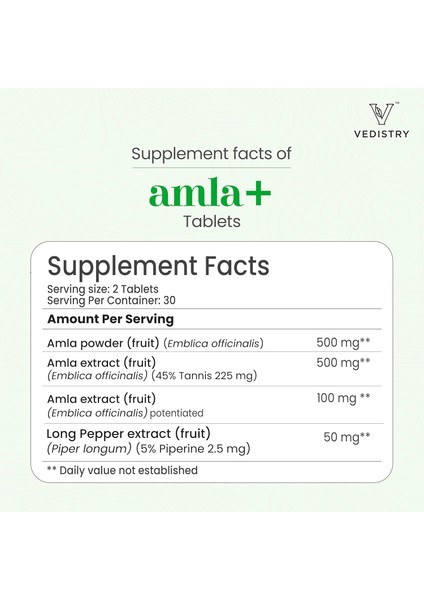 Amla+ 1100MG Tablets With Amla & Long Pepper modelleri