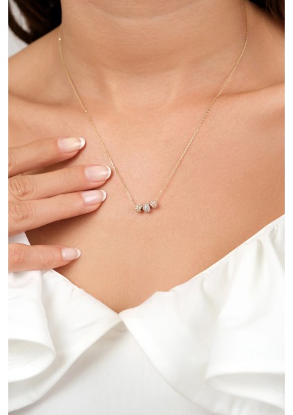 Asil 14 Ayar Taşlı Mini Toplu altın kolye KLY3968 fiyatları