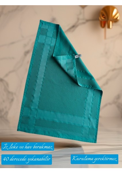 Premium Mikrofiber Sihirli Temizlik Bezi- Cam ve Kurulama Bezi 40X60 cm Yeşil Renk modelleri