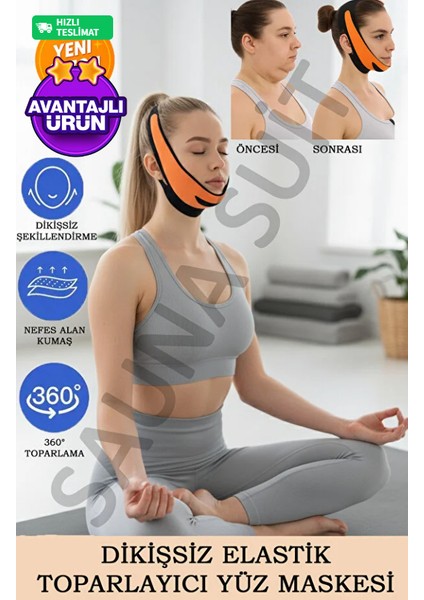 Çene Altı Gıdı Eritme V Yüz Şekli Yanak Inceltme Kemeri Kayışı Güzellik Kemer