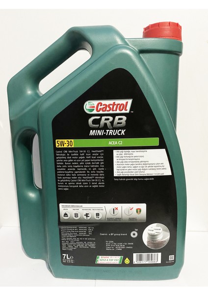 CRB Mini-Truck 5W-30 C2 7 Litre Motor Yağı (Üretim Yılı: 2024) fiyatları