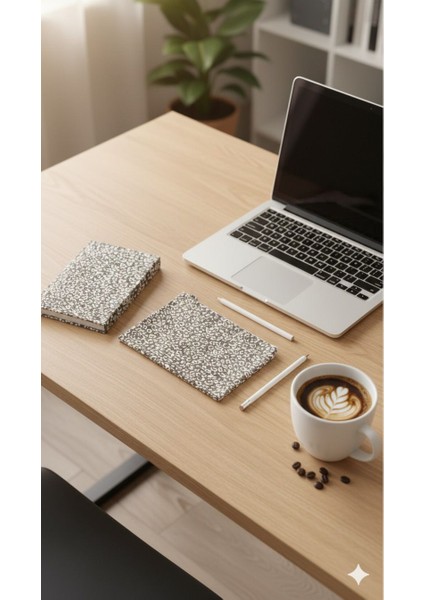 Atakids Lizy Leopar Desenli Süresiz Ajanda ve Çok Amaçlı Aksesuar Çantası (14*20 - 70 Yaprak)