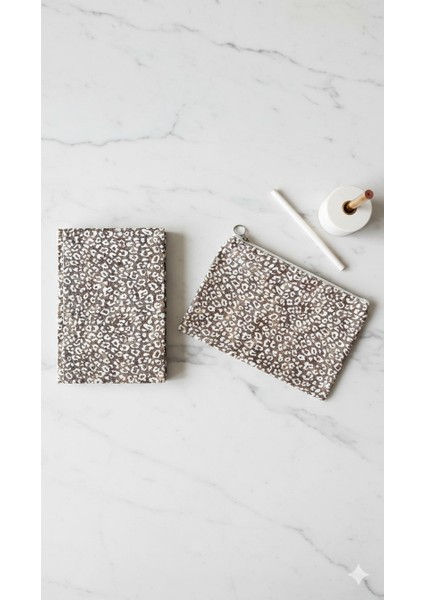 Atakids Lizy Leopar Desenli Süresiz Ajanda ve Çok Amaçlı Aksesuar Çantası (14*20 - 70 Yaprak) fiyatları