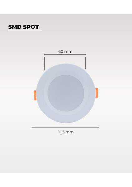 5W Smd Led Plastik Spot Beyaz Beyaz Işık 2 Adet modelleri