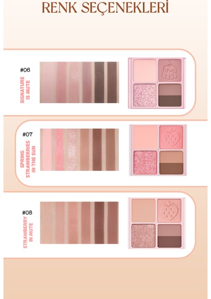 Mat, Parıltılı Tonlarda 5'li Far Paleti PERIPERA Ink Pocket Shadow Palette (02 Cool Summer Vibe)