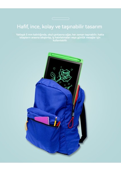 8,5 Inç LCD Çocuklar Için Silinebilir Yazma ve Çizme Dijital Boyama Tahtası (Yurt Dışından) fırsatları