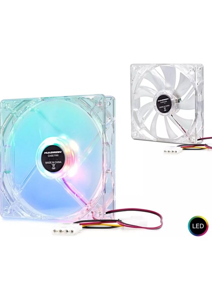HDX-1502 Kasa Fanı Ledli 12X12X2.5CM