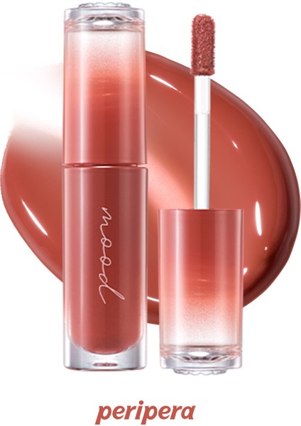 Kalıcı, Pigmentli, Parlak Bitişli Tint PERIPERA Ink Mood Glowy Tint 20 Brown Yakgwa (Honey K-Ookie)