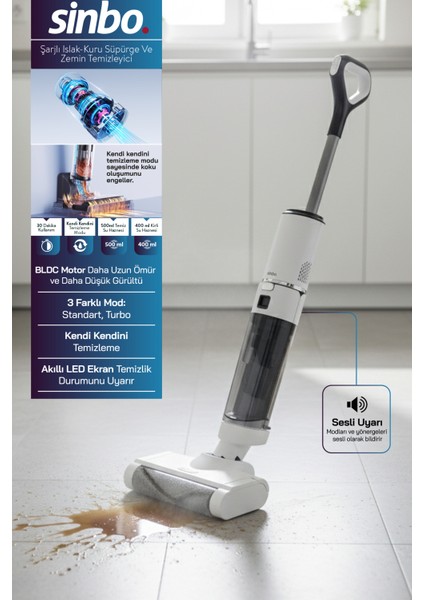 Sfc-4101 Islak - Kuru Yer Temizleme Makinesi Beyaz fiyatları