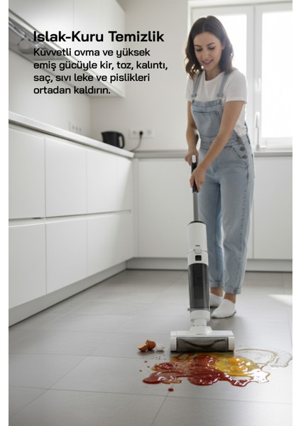 Sfc-4101 Islak - Kuru Yer Temizleme Makinesi Beyaz indirimleri