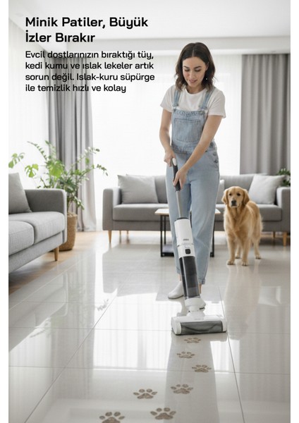 Sfc-4101 Islak - Kuru Yer Temizleme Makinesi Beyaz