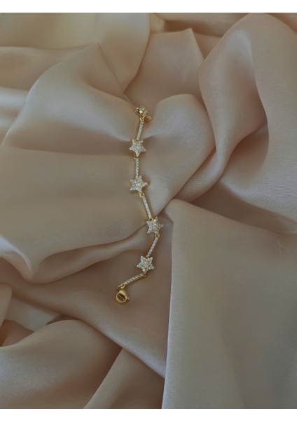 Yıldız Su Yolu 14K Altın Kaplama Çelik Bileklik fırsatları