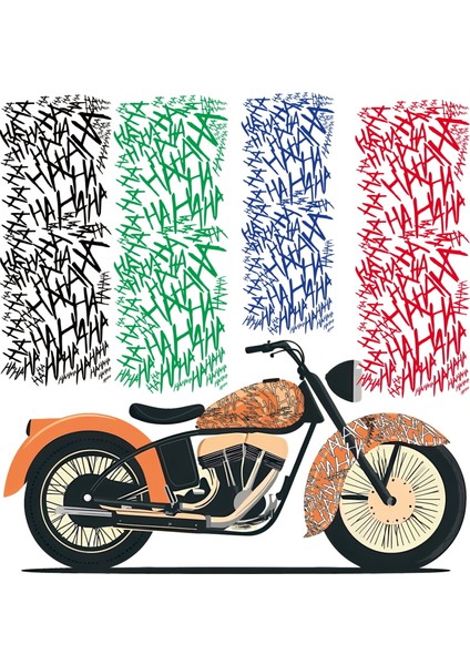 3D Kabartmalı Parlak Ha Ha Ha Ha Sticker 50X20CM fiyatları