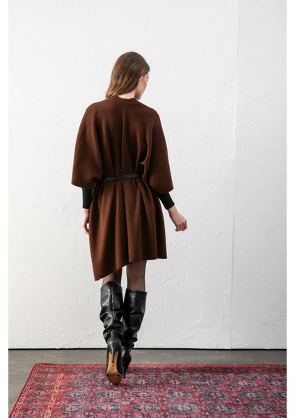 Kadın Kemerli Triko Panço / Pelerin – Şık ve Rahat Panço, Triko Panço fırsatları