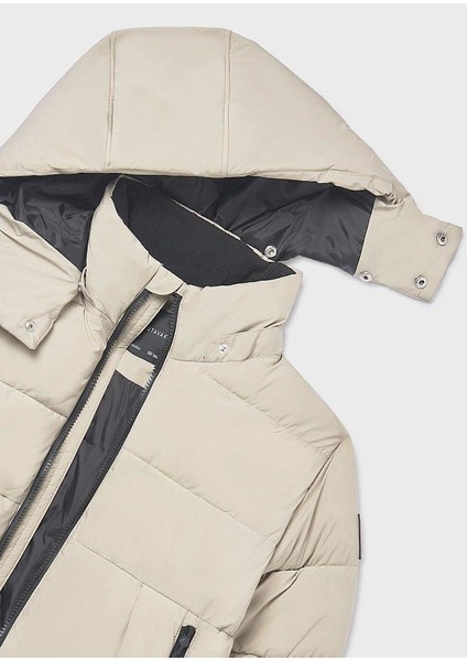Erkek Çocuk Dolgulu Mont 10-16 Yaş Krem modelleri
