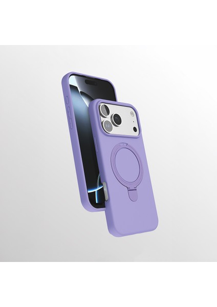 Apple iPhone 17 Pro Max Kılıf M-Safe Şarj Özellikli Standlı Twincore Kapak