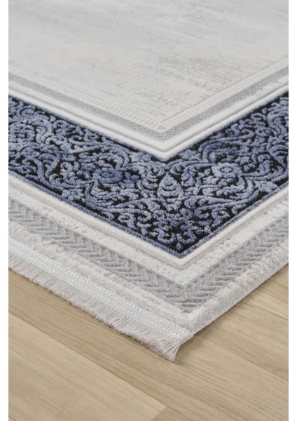 Zen Mavi Halı Akrilik Halı Yumuşak Dokulu Salon Oturma Odası Yatak Odası Halısı 7006 indirimleri