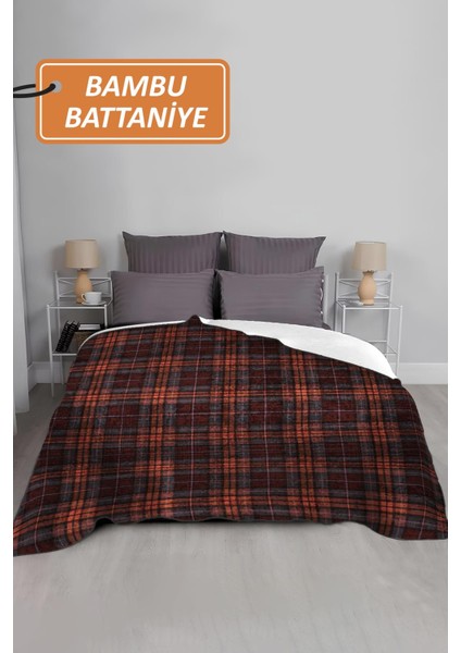 Lüks Çift Kişilik Bambu Battaniye Yumuşacık ve Şık Tasarım (200X220 Cm) BBT0006 fiyatları
