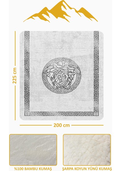 Lüks Çift Kişilik Bambu Battaniye Yumuşacık ve Şık Tasarım (200X220 Cm) BBT0011 modelleri