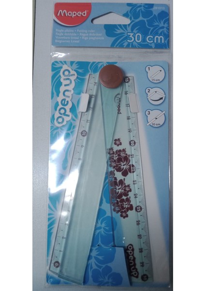 Katlanır 30 cm Cetvel Mavi