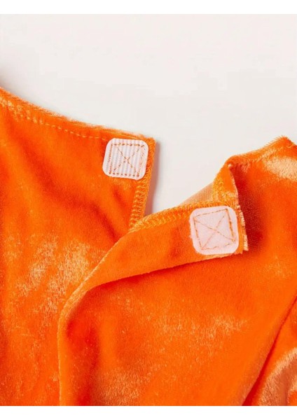 Kız Çocuk Cadılar Bayramı Halloween Kostümü Bal Kabaklı Elbise Kostüm Balkabaklı Taç fırsatları